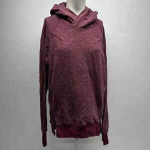 Lululemon Om & Roam Pullover Double Zip Hooded Hoodie Sweashirt Maroon Rust 2